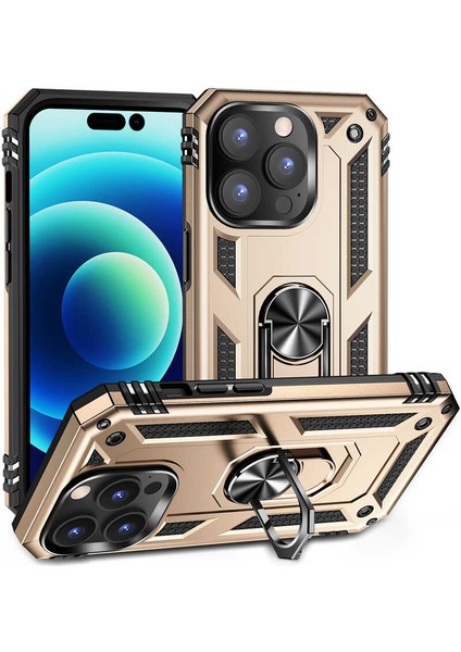 Iphone 14 Pro Kılıf Vega Yüzüklü Standlı