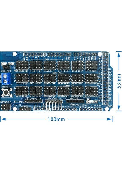 Roba Arduino Mega 2560 Sensör Shield Io Çoğaltma Genişleme Kartı