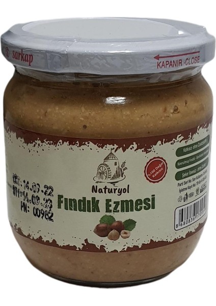 Fındık 370 gr + Kavrulmuş Fıstık Ezmesi 370 gr Şekersiz 2'li Paket