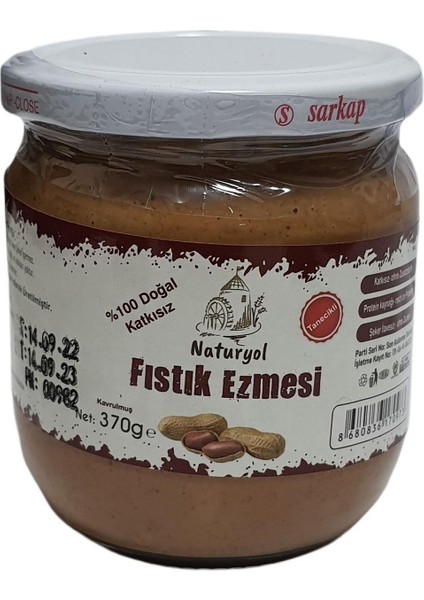 Fındık 370 gr + Kavrulmuş Fıstık Ezmesi 370 gr Şekersiz 2'li Paket