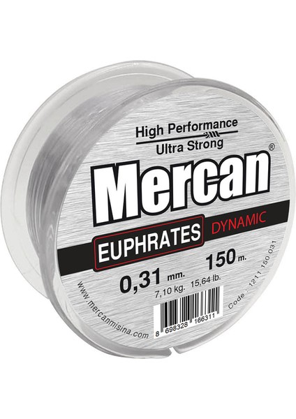 Euprates Dynamic Gümüş Gri (150 M) Makara Misina