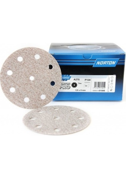 7 Delik Cırtlı Zımpara A275 150 X 14 Mm