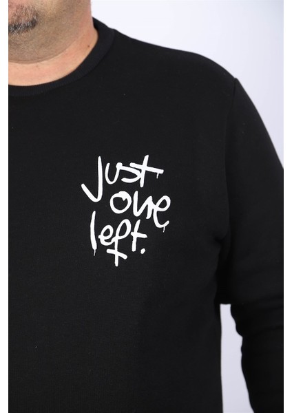 Mocgrande Büyük Beden Erkek Sweat Just 22733 Siyah modelleri