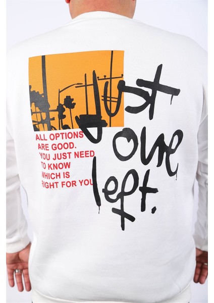 Mocgrande Büyük Beden Erkek Sweat Just 22733 Ekru fiyatları