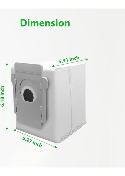 10 Adet Vakum Torbası Irobot Roomba J7 J7+ I7 I7+ I3+ I6+ S9(9150) S9+(9550) Otomatik Kir Bertaraf Torbaları Için Uyumlu (Yurt Dışından)