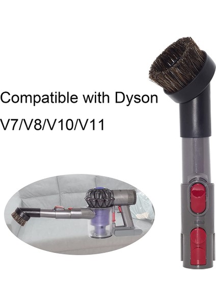 At Saç 1.25 Inç Vakum Fırçası Ek Hortum Adaptörü Dyson V15 V11 V10 V8 V7 V6 Elektrikli Süpürge (Yurt Dışından)