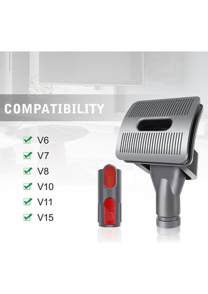 Dyson V15 V11 V10 V8 V7 V6 Elektrikli Süpürge Hızlı Bırakma Dönüştürücü Adaptör Için Köpek Bakım Seti Eki (Yurt Dışından)
