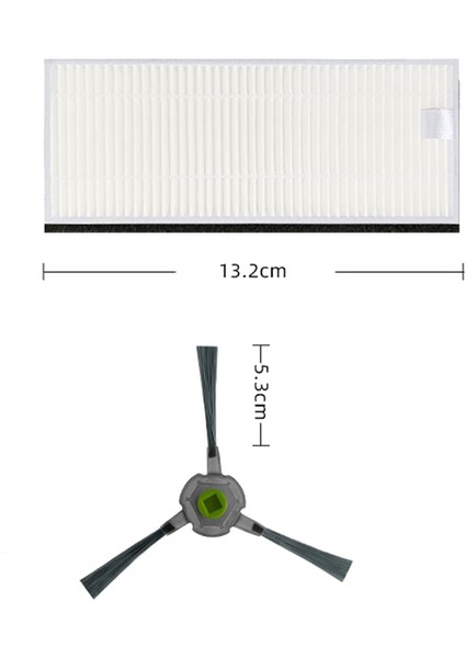 Ecovacs Için Yan Fırça Hepa Filtre Deebot Ozmo U2 DGN22 U2 Pro Robotlu Süpürge Aksesuarları Yedek Parçalar (Yurt Dışından)