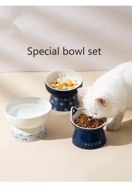 Anti-Devrilme Servikal Omurgayı Korumak Için Seramik Kedi Mama Kabı (Yurt Dışından) fiyatları