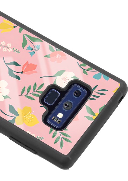 Samsung Galaxy J7 Pinky Flowers Tasarımlı Glossy Telefon Kılıfı