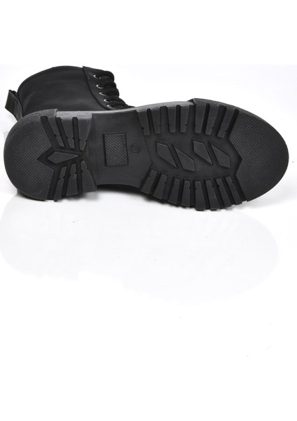Mp 222-2770 Siyah Fermuarlı Kadın Düz Bot Ayakkabı indirimleri