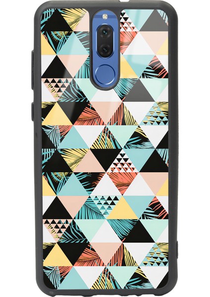 Huawei Mate 10 Lite Retro Duvar Kağıdı Tasarımlı Glossy Telefon Kılıfı