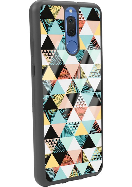 Huawei Mate 10 Lite Retro Duvar Kağıdı Tasarımlı Glossy Telefon Kılıfı