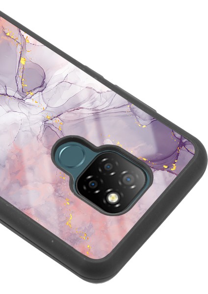 General Mobile Gm 20 Fuşya Mermer Tasarımlı Glossy Telefon Kılıfı modelleri