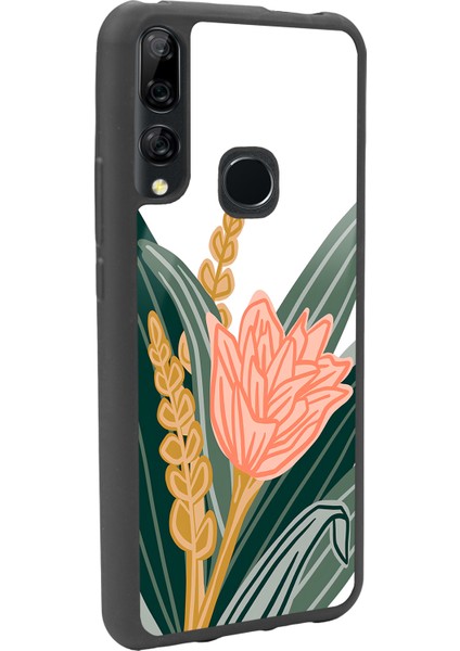 Huawei Y9 Prime Beyaz Karanfil Tasarımlı Glossy Telefon Kılıfı fiyatları