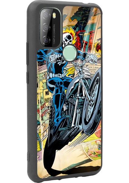 P13 Blue Max 128 Hayalet Sürücü Tasarımlı Glossy Telefon Kılıfı fiyatları