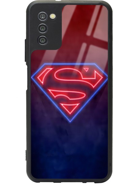 Samsung Galaxy A-03S Neon Superman Tasarımlı Glossy Telefon Kılıfı