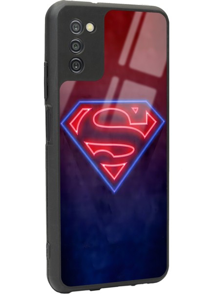Samsung Galaxy A-03S Neon Superman Tasarımlı Glossy Telefon Kılıfı