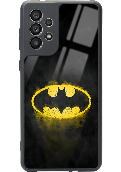 Samsung Galaxy A73 Yellow Batman Tasarımlı Glossy Telefon Kılıfı