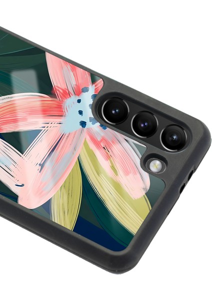 Samsung Galaxy S21 Suluboya Çiçek Tasarımlı Glossy Telefon Kılıfı modelleri