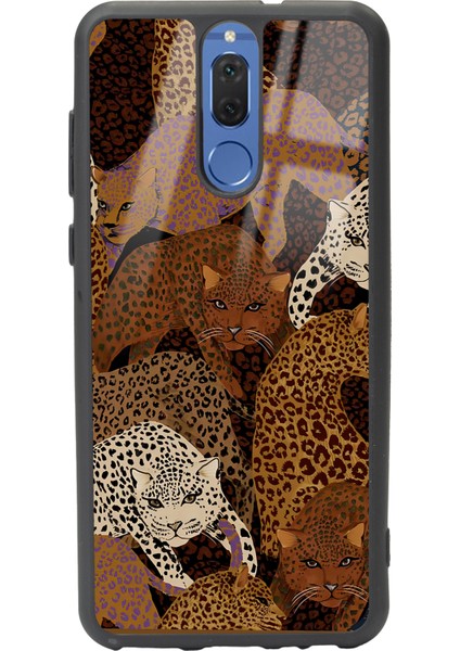 Huawei Mate 10 Lite Leoparlar Tasarımlı Glossy Telefon Kılıfı