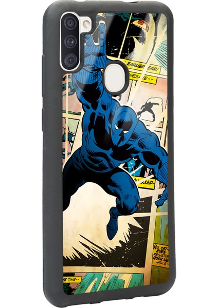 Samsung Galaxy M11 Black Panther Kara Panter Tasarımlı Glossy Telefon Kılıfı fiyatları