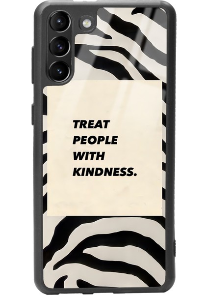 Samsung Galaxy S-21 Plus Zebra Motto Tasarımlı Glossy Telefon Kılıfı