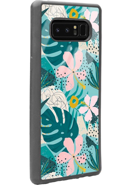 Samsung Galaxy Note 8 Yaprak Sanatı Tasarımlı Glossy Telefon Kılıfı fiyatları