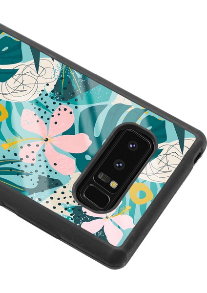 Samsung Galaxy Note 8 Yaprak Sanatı Tasarımlı Glossy Telefon Kılıfı modelleri