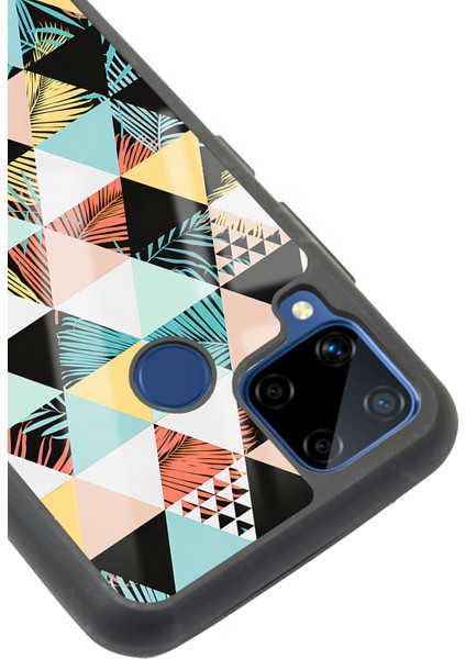 Oppo Realme C15 Retro Duvar Kağıdı Tasarımlı Glossy Telefon Kılıfı modelleri