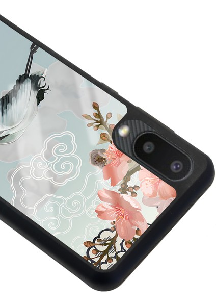 Samsung Galaxy A-02 Suluboya Leylek Tasarımlı Glossy Telefon Kılıfı modelleri