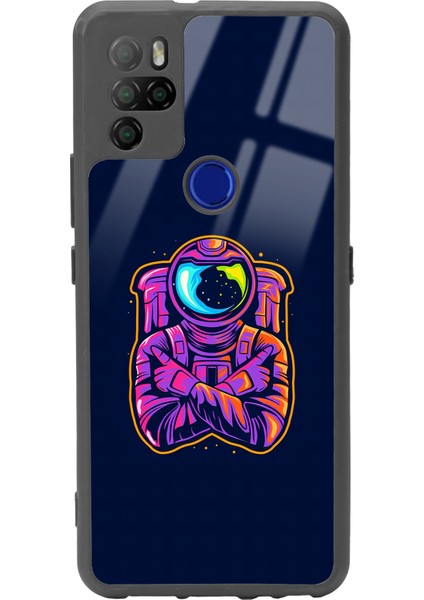 Omix X500 Neon Astronot Tasarımlı Glossy Telefon Kılıfı