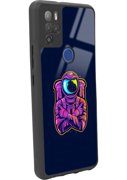 Omix X500 Neon Astronot Tasarımlı Glossy Telefon Kılıfı