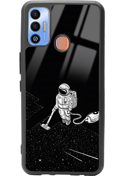 Tecno Spark 7t Astronot Tatiana Tasarımlı Glossy Telefon Kılıfı
