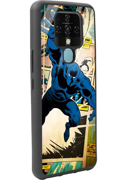 Tecno Camon 16 Black Panther Kara Panter Tasarımlı Glossy Telefon Kılıfı fiyatları