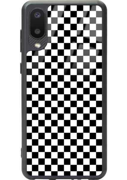 Samsung Galaxy A-02 Damalı Tasarımlı Glossy Telefon Kılıfı