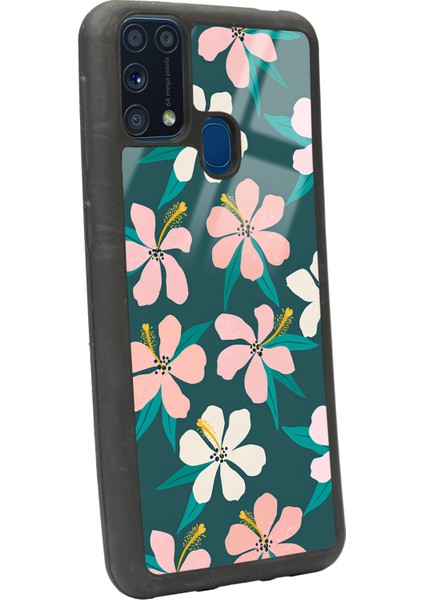 Samsung Galaxy M-31 Leaf Flovers Tasarımlı Glossy Telefon Kılıfı fiyatları