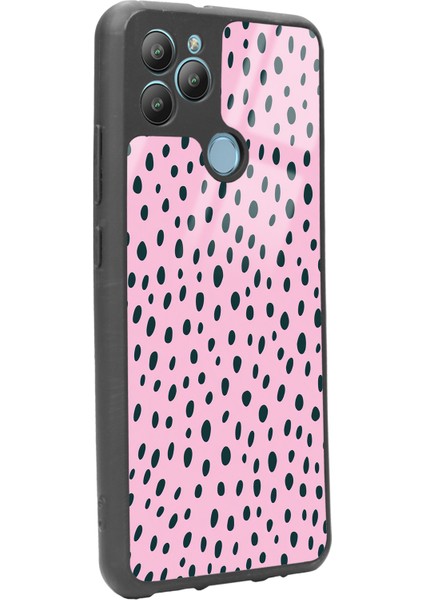 General Mobile Gm 22 Plus Pembe Benek Tasarımlı Glossy Telefon Kılıfı fiyatları