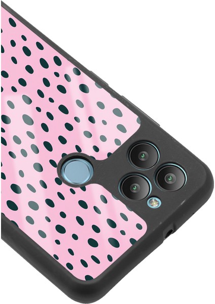 General Mobile Gm 22 Plus Pembe Benek Tasarımlı Glossy Telefon Kılıfı modelleri