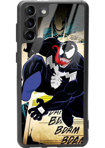 Samsung Galaxy S-21 Plus Venom Tasarımlı Glossy Telefon Kılıfı