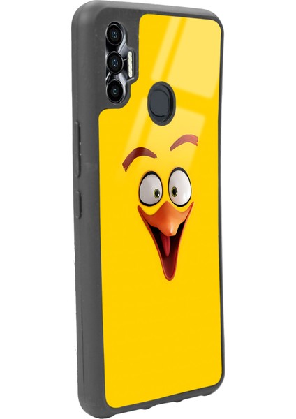 Tecno Spark 7 Pro Yellow Angry Birds Tasarımlı Glossy Telefon Kılıfı fiyatları
