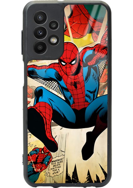 Samsung Galaxy A23 Spider-Man Örümcek Adam Tasarımlı Glossy Telefon Kılıfı