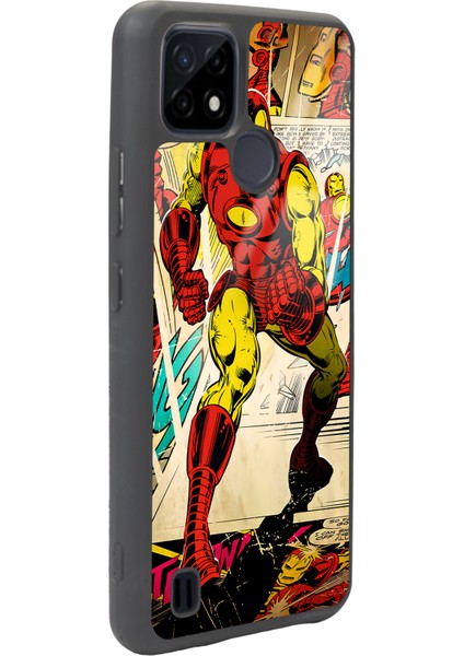 Oppo Realme C21 Iron Man Demir Adam Tasarımlı Glossy Telefon Kılıfı fiyatları