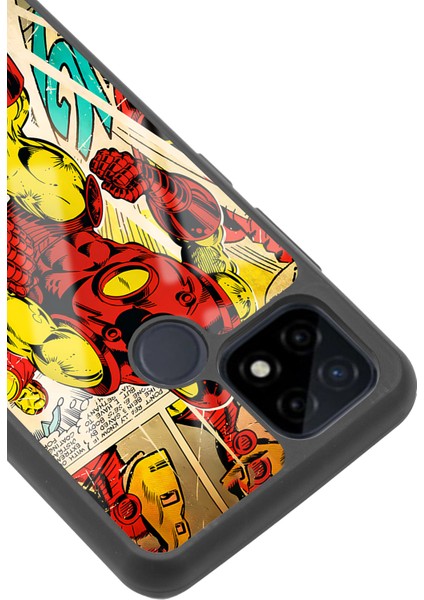 Oppo Realme C21 Iron Man Demir Adam Tasarımlı Glossy Telefon Kılıfı modelleri