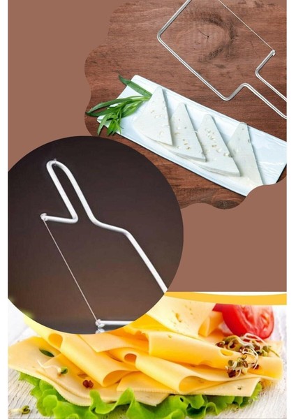 Peynir Kesme Teli Paslanmaz Peynir Dilimleyici Yedek Tel Hediyeli Dilimleyici