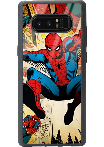 Samsung Galaxy Note 8 Spider-Man Örümcek Adam Tasarımlı Glossy Telefon Kılıfı