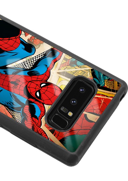Samsung Galaxy Note 8 Spider-Man Örümcek Adam Tasarımlı Glossy Telefon Kılıfı