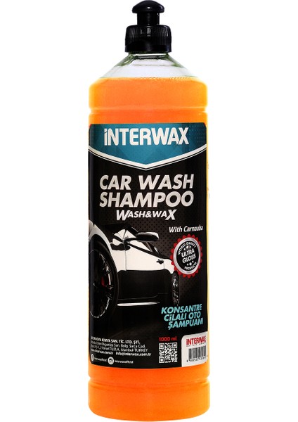 Interwax Cilalı Oto Şampuanı 1 L