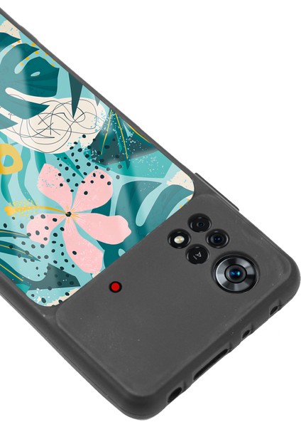 Poco X4 Pro Yaprak Sanatı Tasarımlı Glossy Telefon Kılıfı modelleri