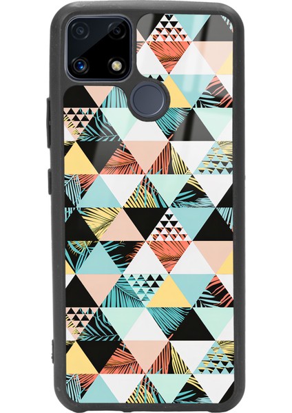 Oppo Realme C25 Retro Duvar Kağıdı Tasarımlı Glossy Telefon Kılıfı